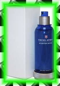 SWISS ARMY Mountain Water Cologne MEN 3.4 NEW BOX tst 940356710164 