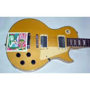    Elvis Costello Autographed Gold Speckled Guitar: Everything Else