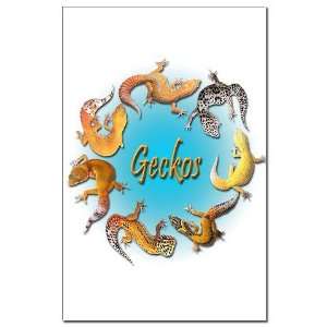  Circle of Geckos Pets Mini Poster Print by  