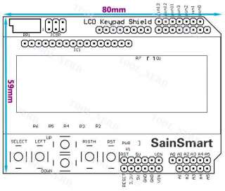 SainSmart 1602 LCD Keypad Shield for Arduino UNO MEGA2560 MEGA1280 