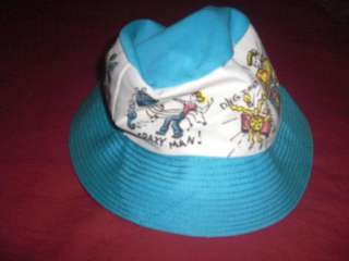  ROCK AND ROLL Bucket Cap Hat w/Songs NEW OG os rare size SMALL  
