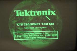 TEKTRONIX CTS 710 SONET TEST SET CTS 710 w/access.  