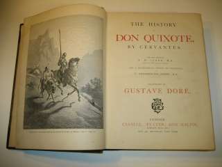 Cervantes   Gustave Dore DON QUIXOTE Half Leather  