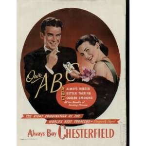   ABC .. 1946 Chesterfield Cigarettes Ad, A2769A: Everything Else