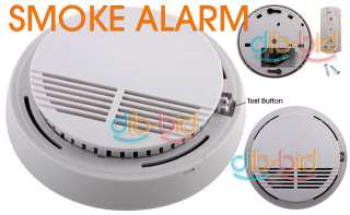 Home Photoelectric Cordless Smoke Detector Fire Alarm  