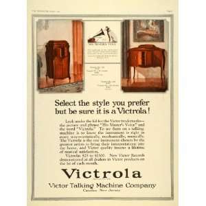   Victrola Phonograph 130 Camden NJ Nipper Music   Original Print Ad