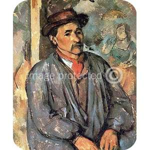  Paul Cezanne Art Peasant in a Blue Smock MOUSE PAD: Office 