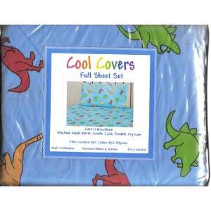 Cool Covers Dinosaur Full Size 4 Piece Sheet Set 