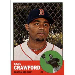 2012 Topps Heritage 96 Carl Crawford   Boston Red Sox (ENCASED MLB 