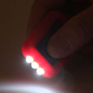 10 X Mini keychain 3 LED Solar Power Flashlight Torch Light  
