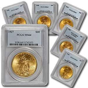  $20 St. Gaudens Gold Double Eagle MS 64 PCGS: Toys & Games