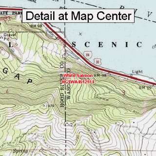 USGS Topographic Quadrangle Map   White Salmon, Washington (Folded 