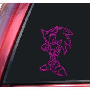  Sonic The Hedgehog Vinyl Decal Sticker   Hot Pink 