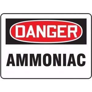  DANGER AMMONIAC (FRENCH) Sign   7 x 10 Dura Fiberglass 