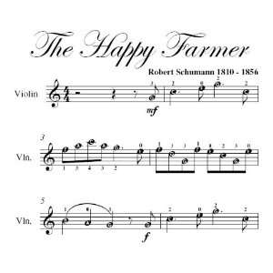   Happy Farmer Schumann Easy Violin Sheet Music Robert Schumann Books