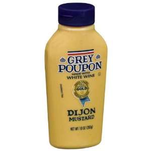 Grey Poupon Mustard Sqz Bottle 10 oz (Pack Of 12):  Grocery 