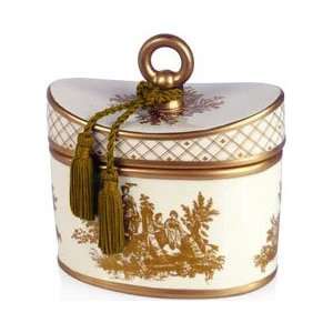  Seda France Nutmeg Vanille Toile 2 Wick Ceramic Candle 