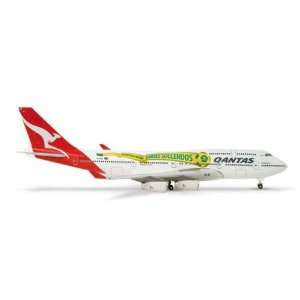  Herpa Qantas 747 400 1/500 Socceroos Livery Toys & Games