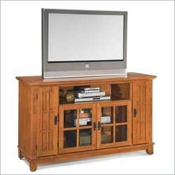 Home Styles Arts & Crafts Entertainment Credenza Cottage Oak TV Stand 