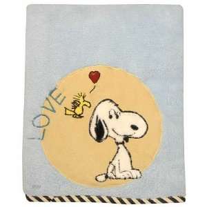    Lambs & Ivy Vintage Snoopy Crib Bedding Collection Blanket: Baby