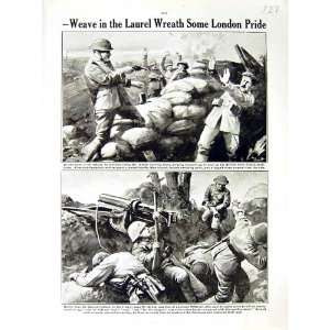   1917 WORLD WAR GIBBS LONDON SOLDIERS RIFLEMEN SNIPERS