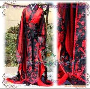 Hanfu Kimono Dynasty Festival Mens Cosplay Costume Red  