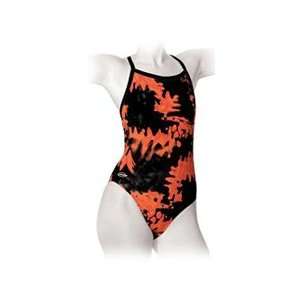   Female Skinback Rip Tide Swim Wear Black/Red