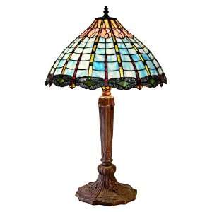  Dragonfly Design Tiffany Style Accent Table Lamp: Home 