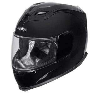  Icon Airframe Solid Gloss Helmet   Small/Black: Automotive