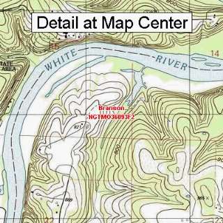   Topographic Quadrangle Map   Branson, Missouri (Folded/Waterproof