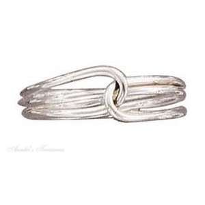  Sterling Silver Slip Knot Thumb Ring Size 9: Jewelry