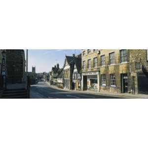 Buildings along a Road, Stamford, Lincolnshire, England Premium 