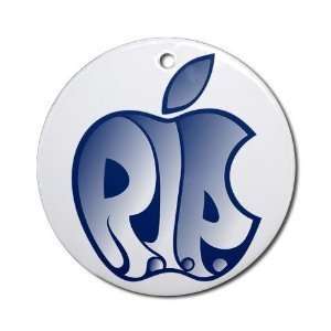  Creative Clam R.i.p. Steve Jobs Cool Blue Apple On A 2 7/8 
