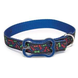   Super Stars N Bones Dog Neck Collar, 6 8 Inch, Blue: Pet Supplies