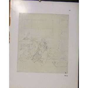  German Drawings Sketch Of Mother And Child Interior Hom 