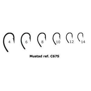  Fly Fishing   Mustad Signature C67S   25s   size 8 Sports 