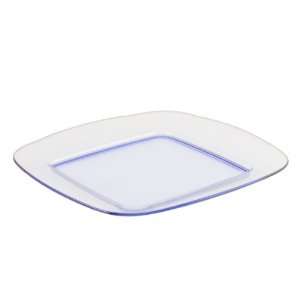 Strahl Design+Contemporary 12 Inch Square Pacific Blue Plate, Set of 4