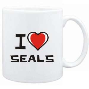  Mug White I love Seals  Last Names