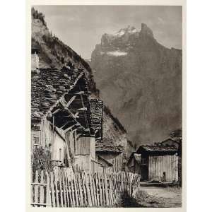  1927 Village Hameau Sixt Danay Mountain France Print 