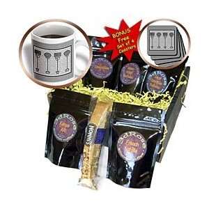   trees on silver gray damask background   Coffee Gift Baskets   Coffee