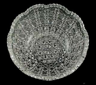 Classically Designed Vintage ABP Cut Glass Bowl  