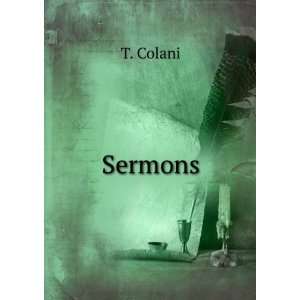  Sermons T. Colani Books