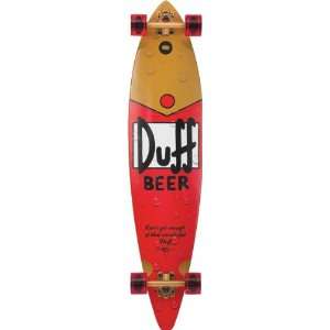  Cruz Simpsons Duff Pintail Complete 9.9x43.5cruiser Skateboarding 