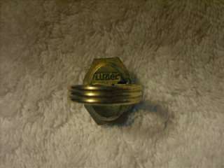 Vintage LUZIER Cameo Solid Perfume Adjustable Ring  
