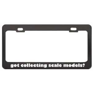Got Collecting Scale Models? Hobby Hobbies Black Metal License Plate 