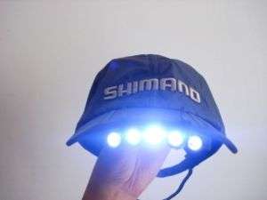 Base Ball Cap Hat Visor 5 LED Clip On Flashlight Light  