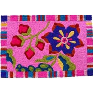   : PINK flower area THROW RUG girls bedroom home decor: Home & Kitchen