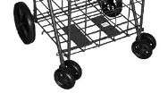 Jumbo Shopping cart with front Swivel wheels single Basket