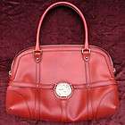 GUCCI 2004 Reins Boston Bag Red Leather Handbag Purse Satchel Art 