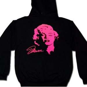 Marilyn Monroe Neon Hot Pink Music Sweatshirt Hoodie  